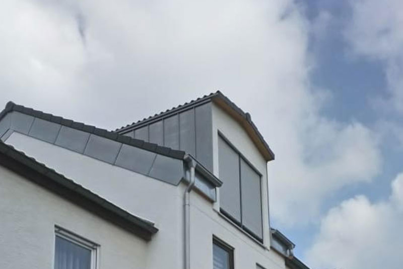 Fassade an einer Gaube